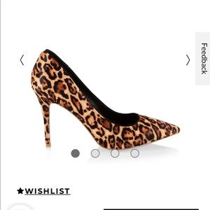 WHBM Olivia Leopard Haircalf Pumps